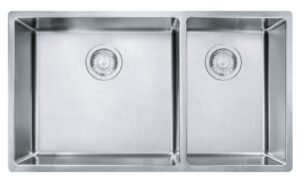 FRANKE Cube Undermount Double Sink - stainless steel