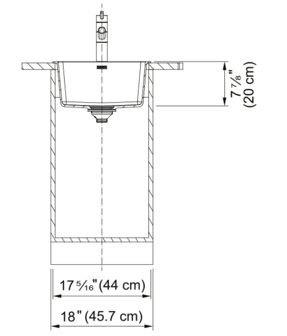 FRANKE - Maris Dual Mount Sink - stone grey