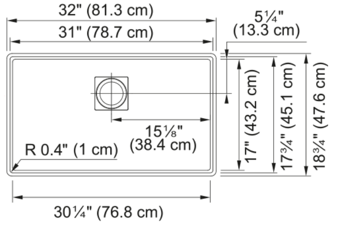 FRANKE - Peak Undermount Sink - champagne