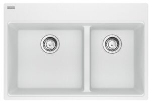 FRANKE - Évier Double Maris à double mode d’installation - blanc polaire