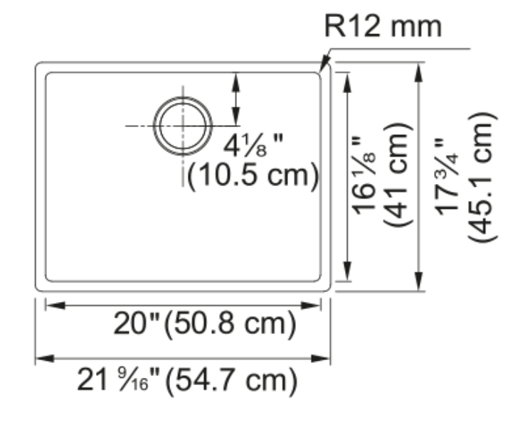 FRANKE Évier Cube sous comptoir - acier inoxydable