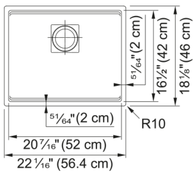 FRANKE - Peak Undermount Sink - stone grey