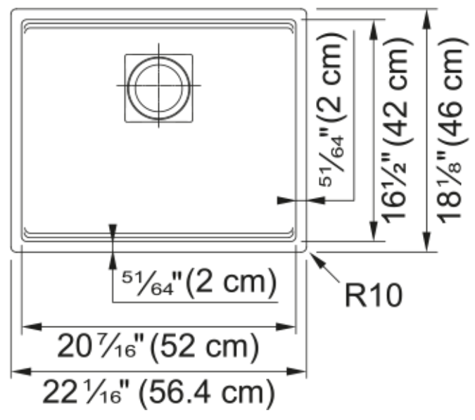FRANKE - Peak Undermount Sink - onyx
