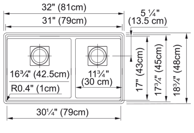 FRANKE - Peak Undermount Sink - champagne