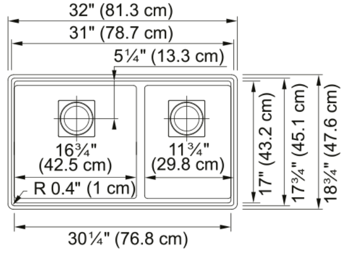 FRANKE - Peak Undermount Sink - slate grey