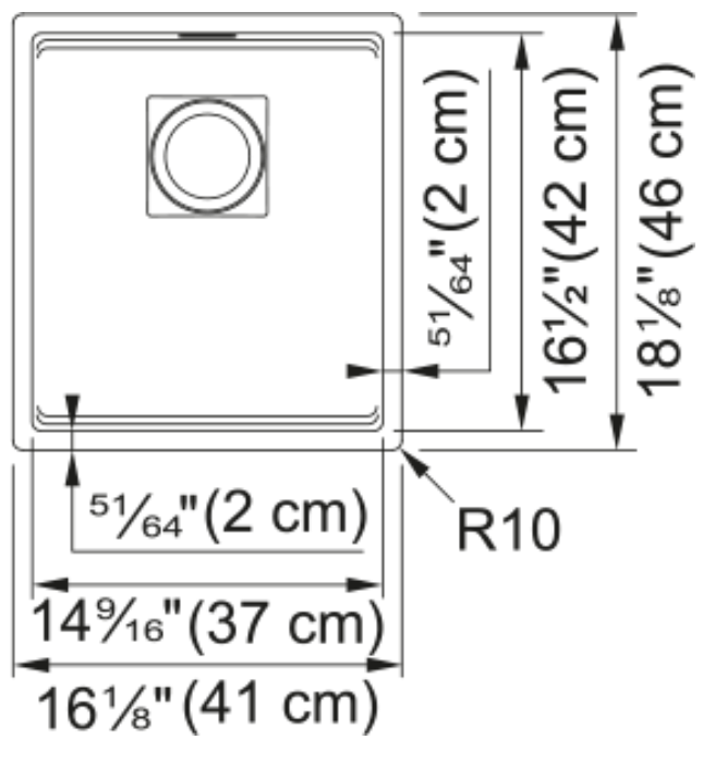 FRANKE - Peak Undermount Sink - polar white