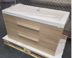 KIT VANITÉ AVEC COMPTOIR 39″ BOIS NATUREL ÉDITION SPÉCIALE ( QUANTITÉES LIMITÉES )