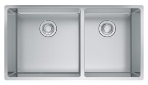 FRANKE Évier Double Cube sous comptoir - acier inoxydable