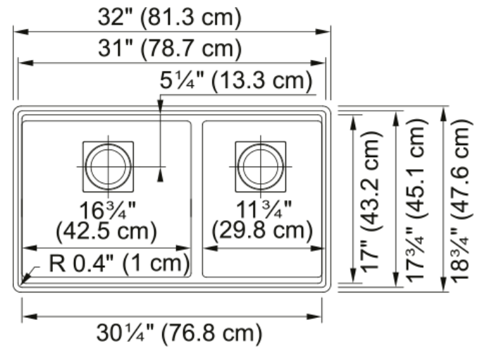FRANKE - Peak Undermount Sink - stone grey