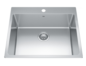 KINDRED Brookmore Brookmore Collection 25-in x 21-in Drop in 1-Hole