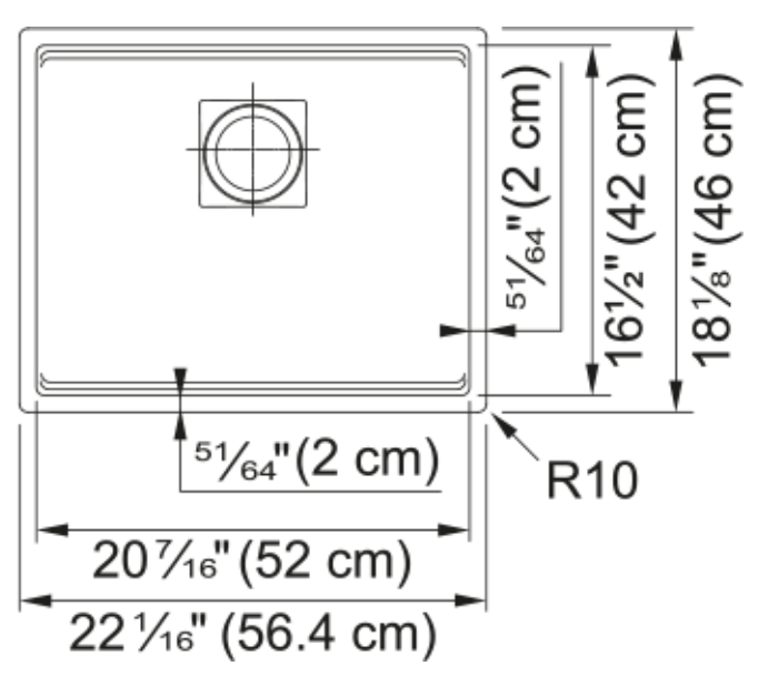 FRANKE- Peak Undermount Sink - polar white