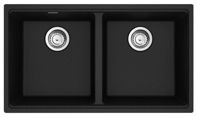 FRANKE - Évier Double Maris sous-comptoir - onyx