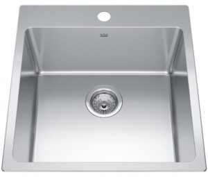 KINDRED Brookmore Drop In Sink 20-in x 21-in Drop in 1-Hole