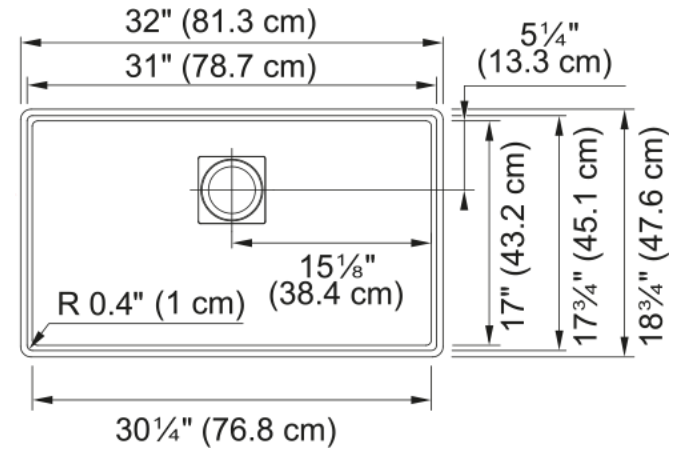 FRANKE - Peak Undermount Sink -polar white
