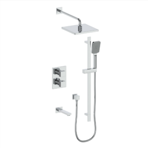 Vogt - garniture KAPENBERG pour ensemble de douche thermostatique 3 voies - chrome (La valve VE.320 pas incluse)