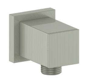 Vogt - Connecteur coude réglable carré - nickel brossé