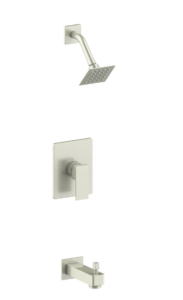 Vogt – garniture KAPENBERG pour kit de douche pression equilibre à 1 voie - nickle brossé (La valve ve.110 est requise)