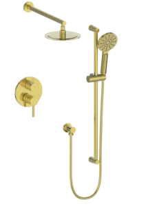 Vogt - garniture WORGL pour kit de douche pression équilibre 2 voies - or brossé (Valve TM.WL.210 non incluse)