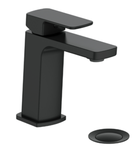 Vogt - robinet de lavabo NIVEAU avec drain à clapet - noir mat