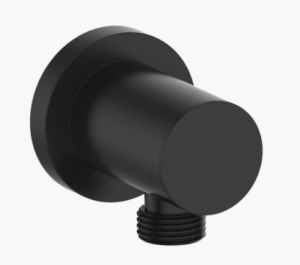 Vogt - Connecteur coude réglable rond - noir mat