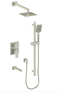 Vogt - garniture KAPENBERG pour kit de douche pression équilibrée à 3 voies - nickle brossé (Valve VE.310 non incluse)