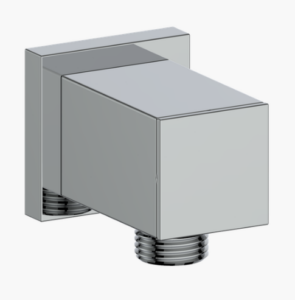 Vogt - Connecteur coude réglable carré - chrome