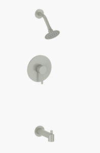 Vogt – garniture WORGL pour kit de douche pression equilibre à 1 voie - nickle brossé (La valve ve.110 est requise)