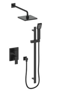 Vogt - garniture KAPENBERG pour kit de douche pression équilibrée à 2 voies - noir mat (Valve VE.210 requise)