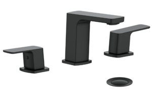 Vogt - robinet de lavabo NIVEAU entraxe 8" avec drain à clapet - noir mat