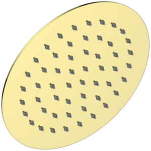 Vogt - pomme de douche ronde en acier inoxydable 8" - or brossé