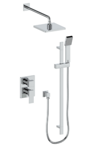 Vogt - KAPFENBERG ensemble de douche pression équilibrée 2 voies - chrome (valve incluse)