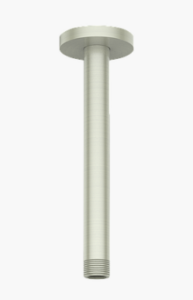 Vogt - Bras de douche rond 8" monté au plafond - nickel brossé