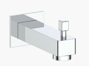 Vogt - Bec de bain carré avec inverseur - chrome