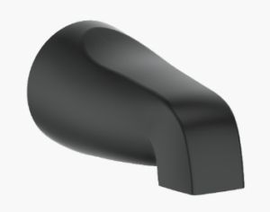 Vogt - Bec de bain rond à emboîtement - noir mat