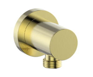 Vogt - Connecteur coude réglable rond - or brossé