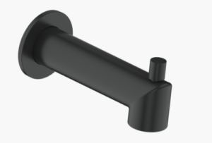 Vogt - Bec de bain rond à emboîtement avec inverseur - noir mat