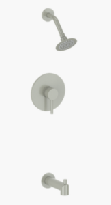 Vogt - WÖRGL ensemble de douche à pression équilibrée 1 voie - nickel brossé (valve incluse)