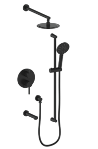 Vogt - garniture WORGL pour kit de douche pression équilibrée  à 3 voies - noir mat (valve pas incluse TM.WL.310)