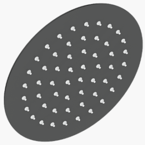 Vogt - pomme de douche ronde en acier inoxydable 8" - noir mat