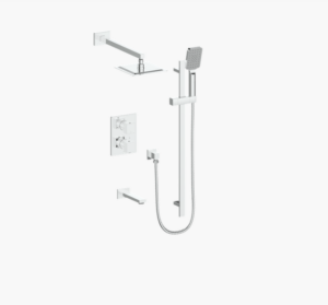 Vogt - KAPFENBERG ensemble de douche à 3 voies thermostatique - chrome (valve incluse)