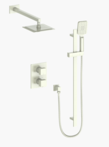 Vogt - garniture KAPFENBERG pour kit de douche thermostatique à 2 voies - nickle brossé (Valve VE.220 non incluse)