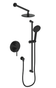 Vogt - garniture WORGL pour kit de douche équilibrée à 2 voies - noir matte (Valve TM.WL.210 non incluse)
