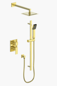 Vogt - garniture KAPENBERG pour kit de douche pression équilibrée à 2 voies - or brossé (Valve VE.210 non incluse)