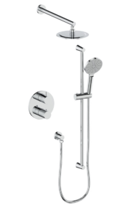 Vogt - garniture WORGL pour kit de douche thermostatique à 2 voies - chrome (La valve VE.220 est requise)