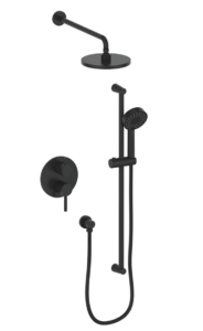 Vogt – garniture WORGL pour kit de douche pression equilibre à 2 voies - noir mat (Ve.210 valve est requise)