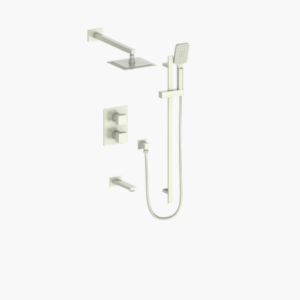 Vogt - KAPENBERG ensemble de douche a 3 voies thermostatique - nickel brossé (valve incluse)