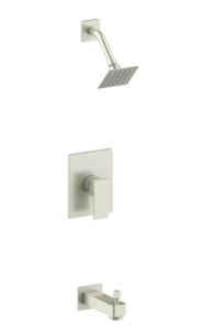 Vogt - KAPFENBERG ensemble de douche pression équilibrée  1 voie - nickel brossé (valve incluse)
