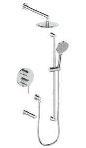 Vogt - WORGL ensemble de douche pression équilibrée 3 voies - chrome (valve incluse)