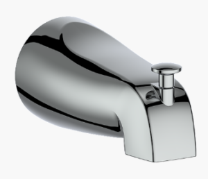 Vogt - Bec de bain rond à emboîtement avec inverseur - chrome