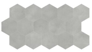 8.5" Tapestri Wool Hexagon Matte Pressed Porcelain Tile